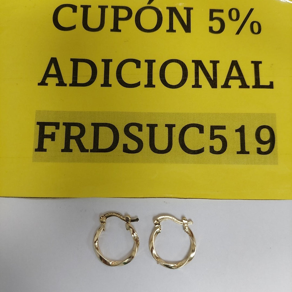 ARETES ARRACADAS TORZAL 14K 1.1 GR ETT 03 (NUEVO)