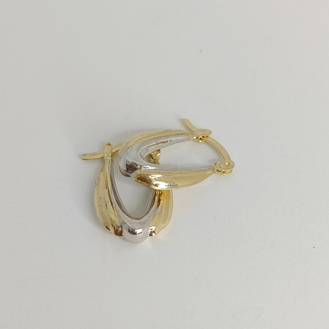 ARETES ARRACADAS COMBINADA 14K 1.7 GR AC 58 (NUEVO)