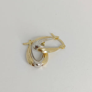 ARETES ARRACADAS COMBINADA 14K 1.7 GR AC 58 (NUEVO)