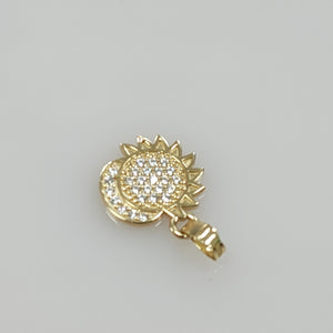 DIJE ECLIPSE CON CIRCONIAS 14K 1.2 GR DDR 106 (NUEVO)