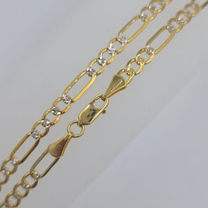 CADENA TEJIDO 3X1 DIAMANTADA 14K 55CM 12.8GR FDR100 55 (NUEVO)