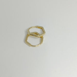 ARETES HUGGIES CON CIRCONIAS 14K 1.6 GR HR 01 (NUEVO)