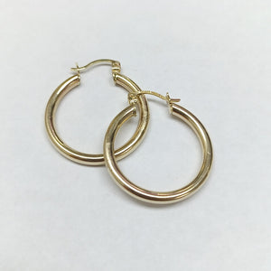 ARETES ARRACADAS LISAS 10K TALLA 2.9 GR (NUEVO)