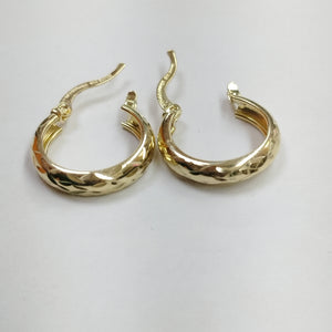 ARETES ARRACADAS FACETADAS 14K 2.2 GR 02107F0 (NUEVO)