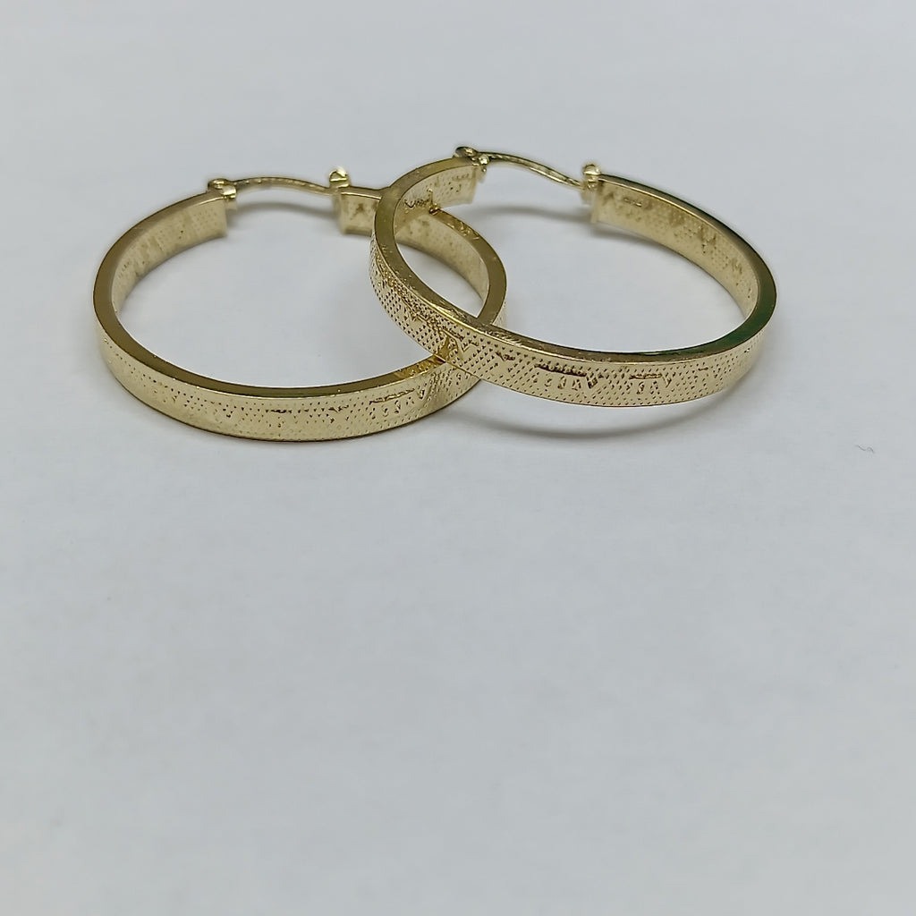ARETES ARRACADAS CON NUMEROS ROMANOS 14K 2.7 GR ETT 01 (NUEVO)