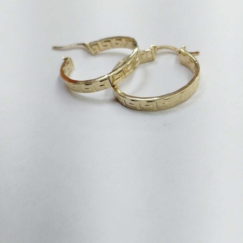 ARETES ARRACADAS GRECAS 14K 2.4 GR ETRE 4 (NUEVO)