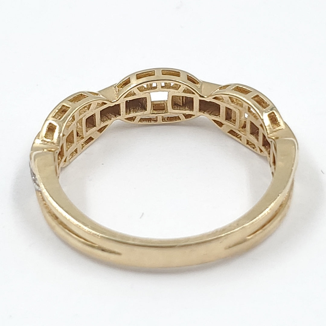 10198ANI01075B909 FRD15 ANILLOS DAMA ORO 14K 2.3GRS (NUEVO)