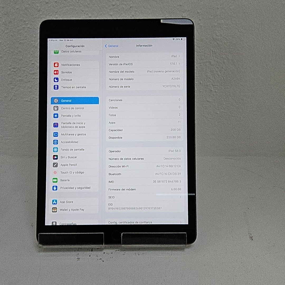 TABLETA APPLE IPAD 9 A2604 (SEMINUEVO)