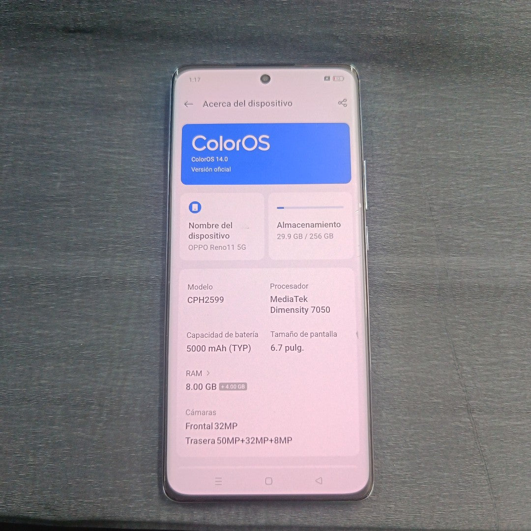 CELULAR OPPO  RENO11 5G CPH2599 (2024) (SEMINUEVO)