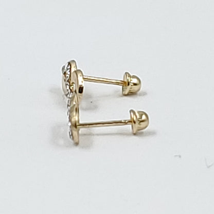 BROQUELES ORO 14K 1 (NUEVO)