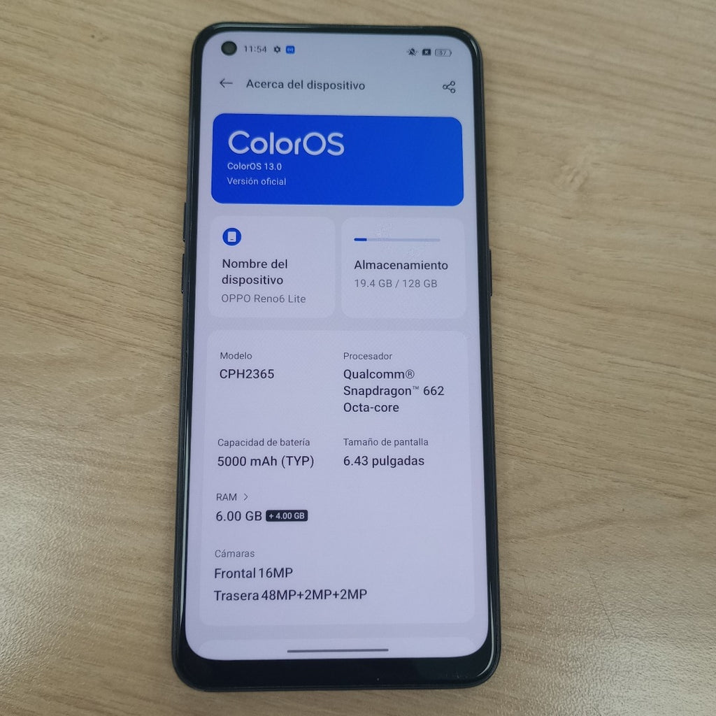 CELULAR OPPO  RENO6 LITE CPH2365 (SEMINUEVO)