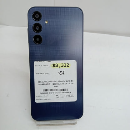 CELULAR SAMSUNG GALAXY A25 5G SM-A256E/N (2023) 128 GB 6 GB RAM (SEMINUEVO)