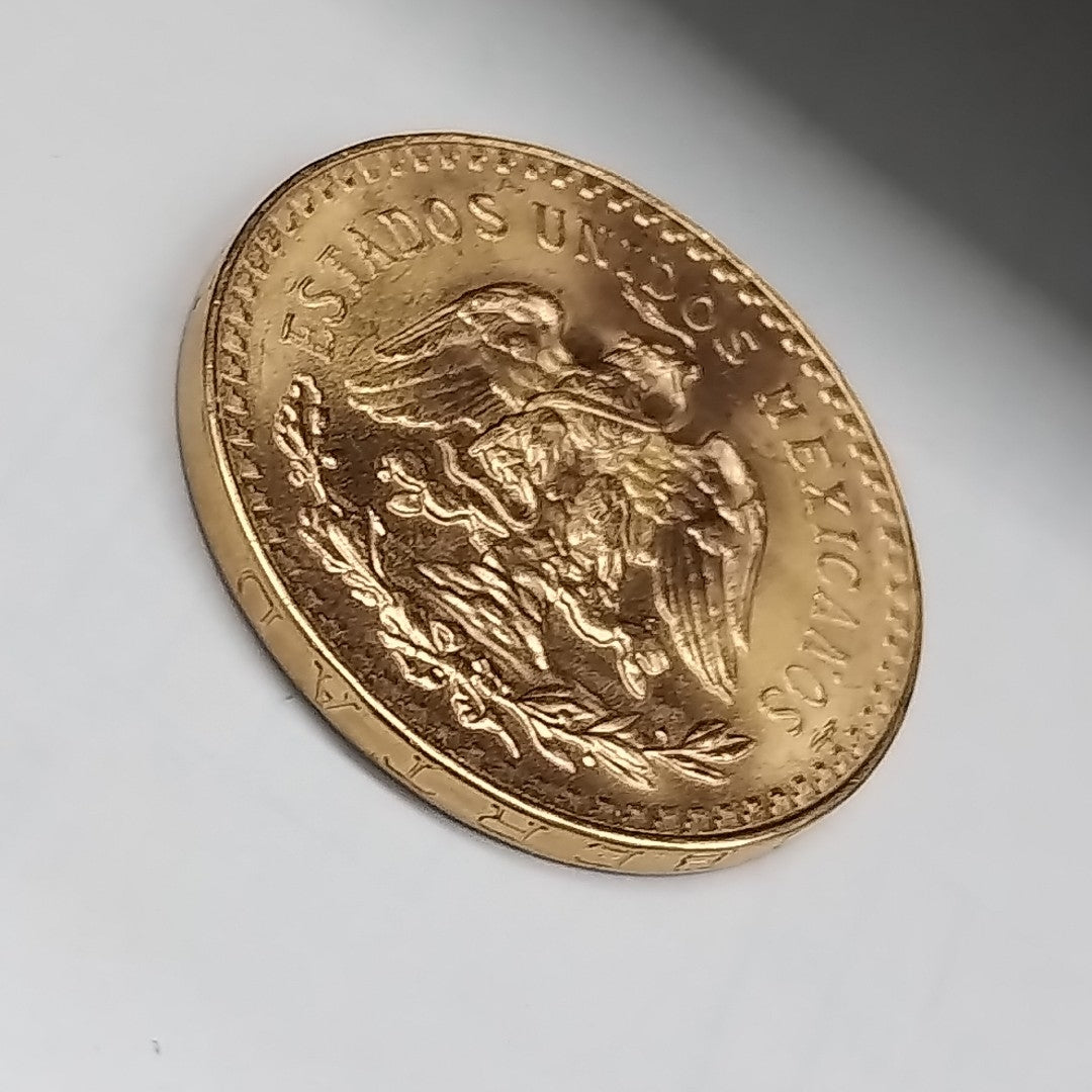 K1 41,60 GRMS - DTO. 0,00 GRMS - 21 K - AVALÚO 48672,00 * IDENTIFICACIÓN  MONEDA NOMINATIVA * MONEDAS PESOS  50 PESOS (SEMINUEVO)