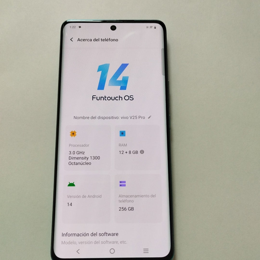 CELULAR VIVO V25 PRO V2158 256 GB 12 GB RAM (SEMINUEVO)