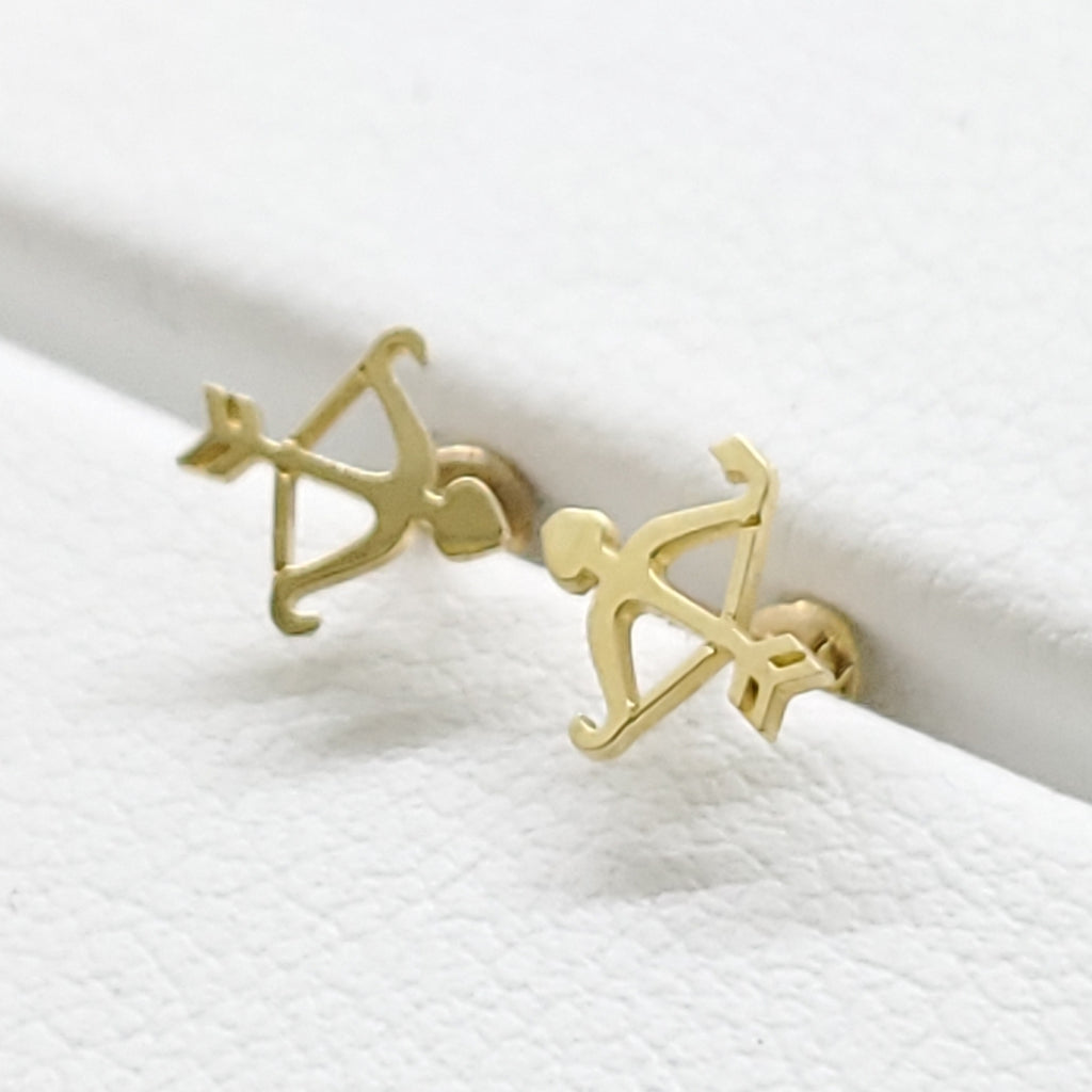BROQUELES ORO 14K 1 (NUEVO)
