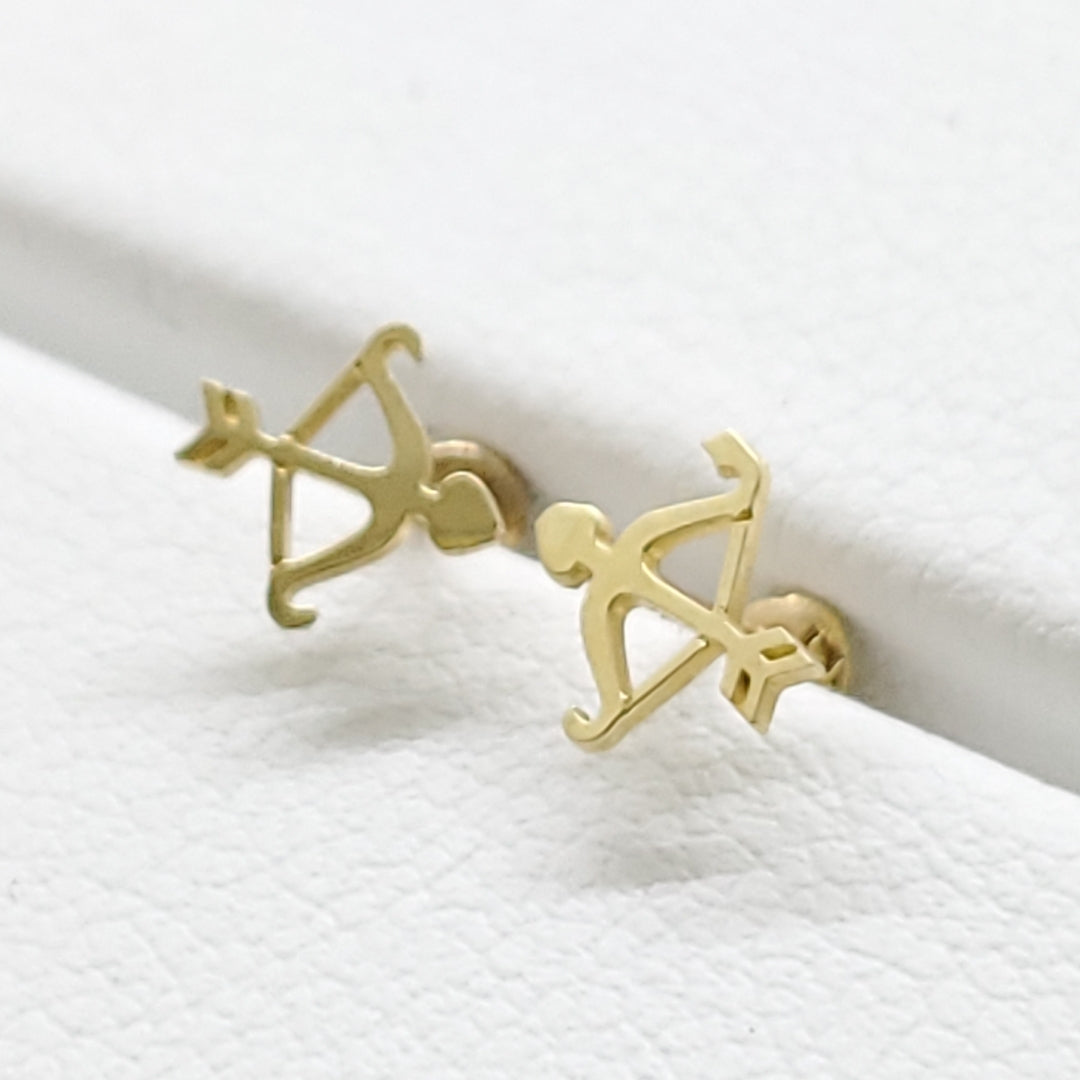 BROQUELES ORO 14K 1 (NUEVO)