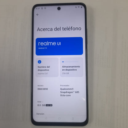 CELULAR REALME C67 RMX3890 (2023) 256 GB 8 GB RAM (SEMINUEVO)