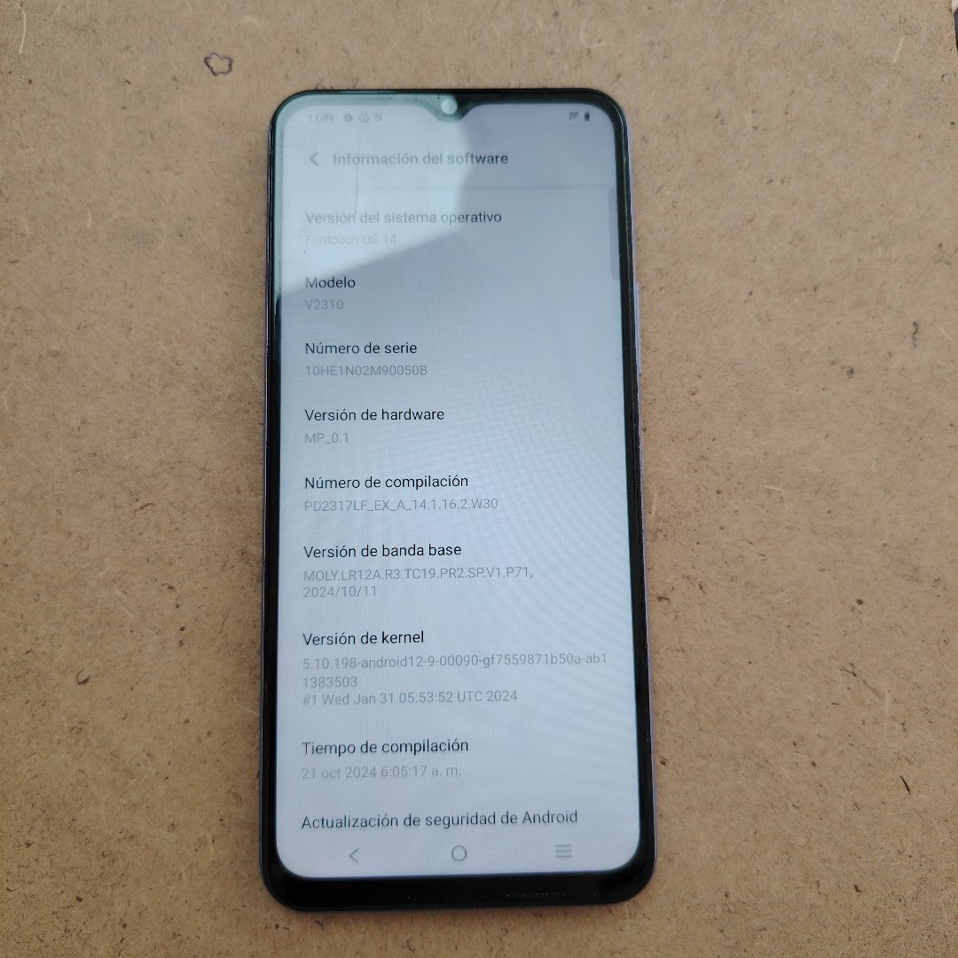 CELULAR VIVO Y17 S V2310 (2023) 128 GB 6 GB RAM (SEMINUEVO)