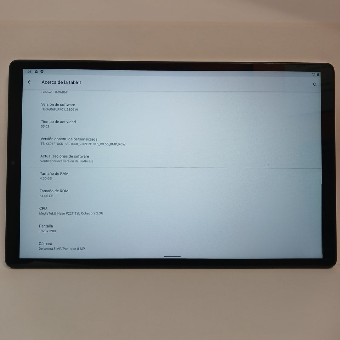 TABLETA LENOVO TAB M10 FHD PLUS TB-X606F  64 GB 4 GB RAM (SEMINUEVO)