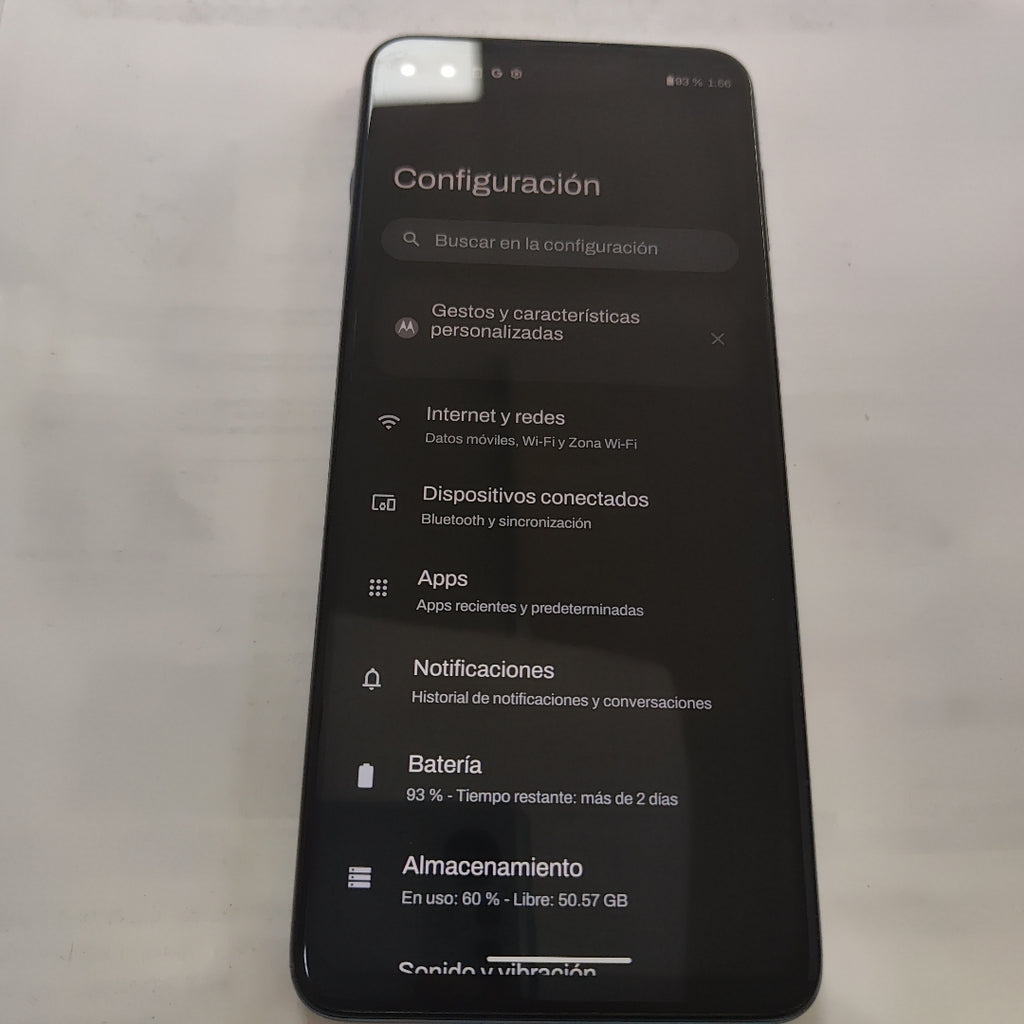 CELULAR MOTOROLA MOTO G100 XT2125-4 128 GB 8 GB RAM (SEMINUEVO)