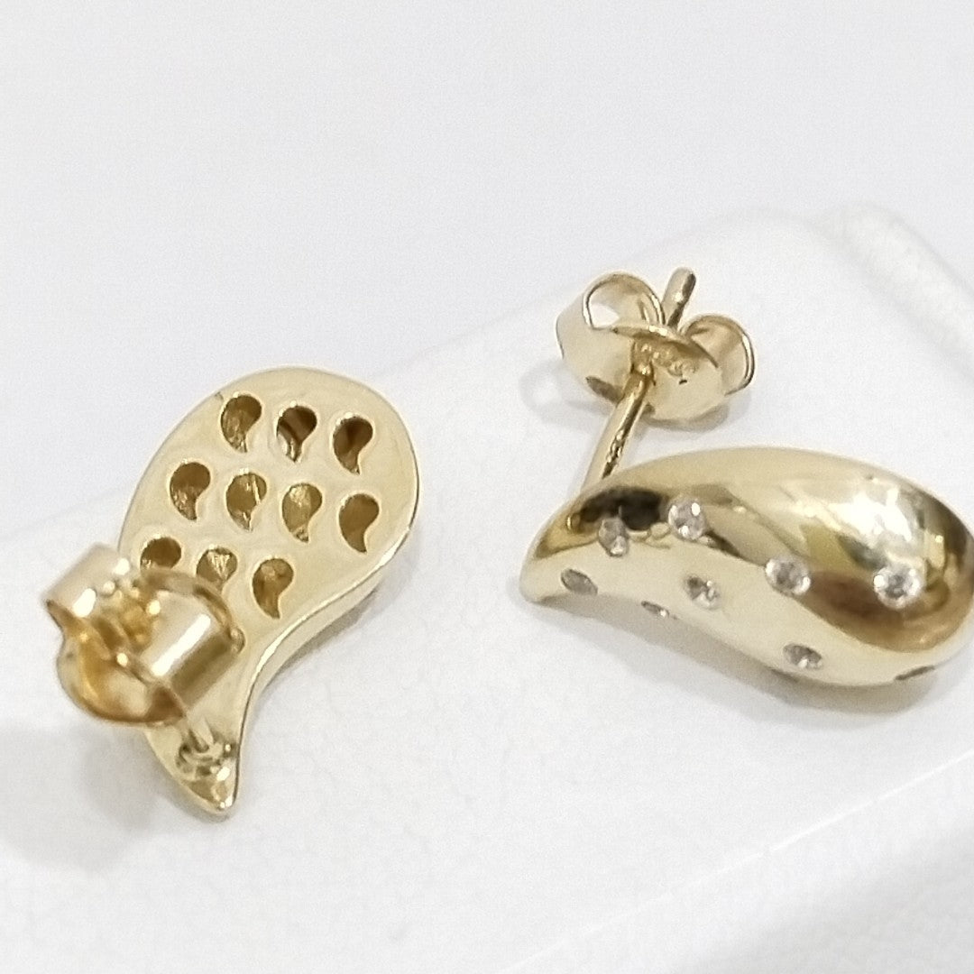 BROQUELES ORO 14K 2 (NUEVO)