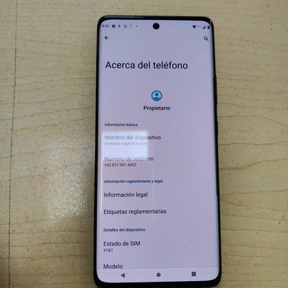CELULAR MOTOROLA EDGE 30 FUSION XT2243-1 256 GB 12 GB RAM (SEMINUEVO)