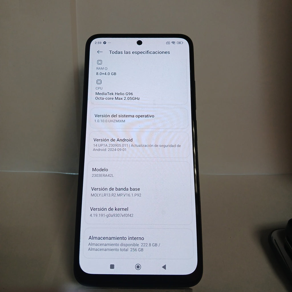 CELULAR XIAOMI REDMI NOTE 12S 2303ERA42L (2023) 256 GB 8 GB RAM (SEMINUEVO)