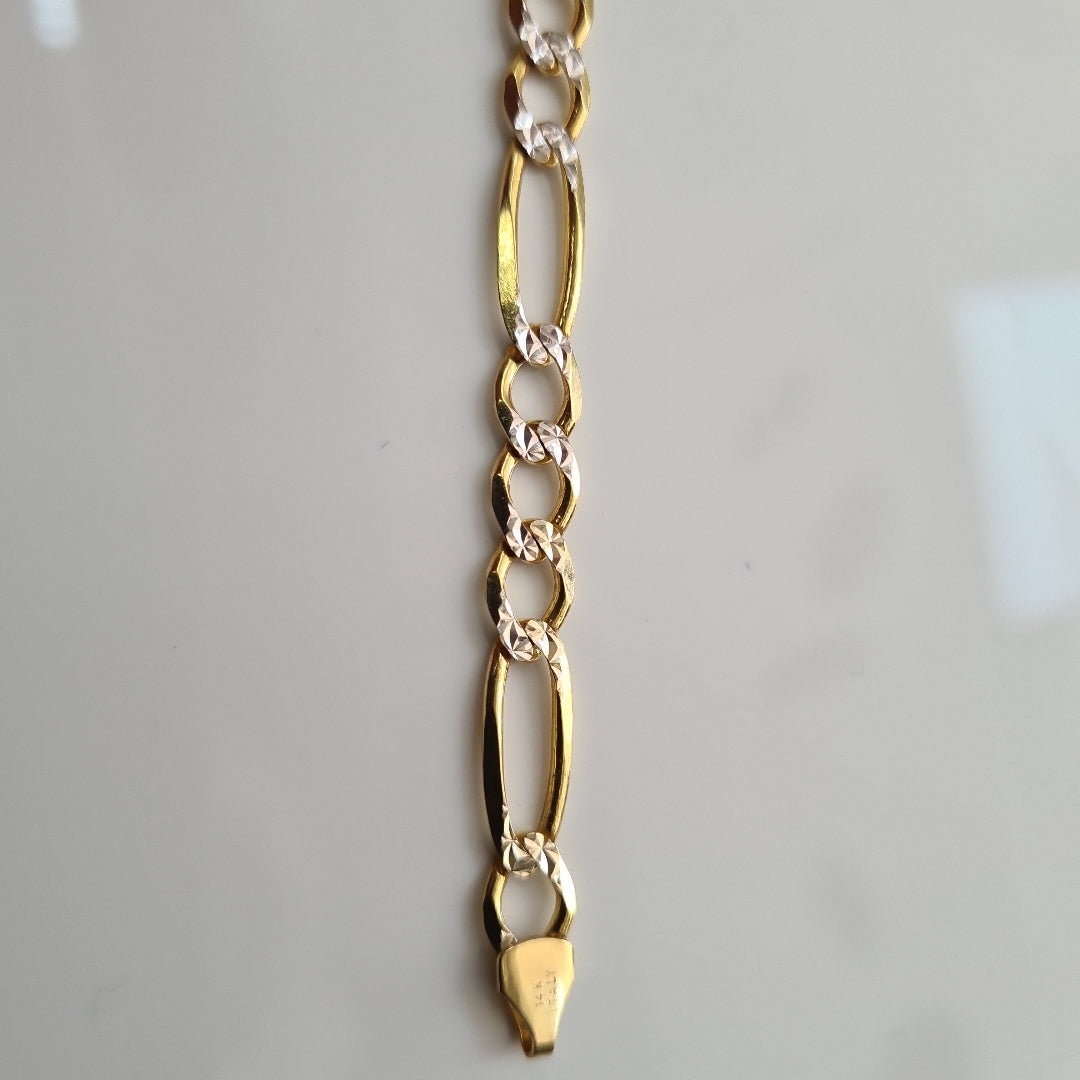 PULSERAS CABALLERO CARTIER 3*1 DIAMANTAD ORO 14K 8.8 (NUEVO)