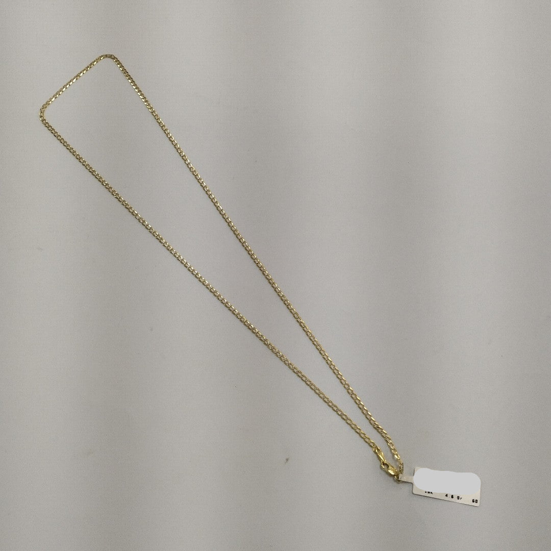 CADENAS BARBADA DIAMANTADA ORO 10K 4.6 (NUEVO)