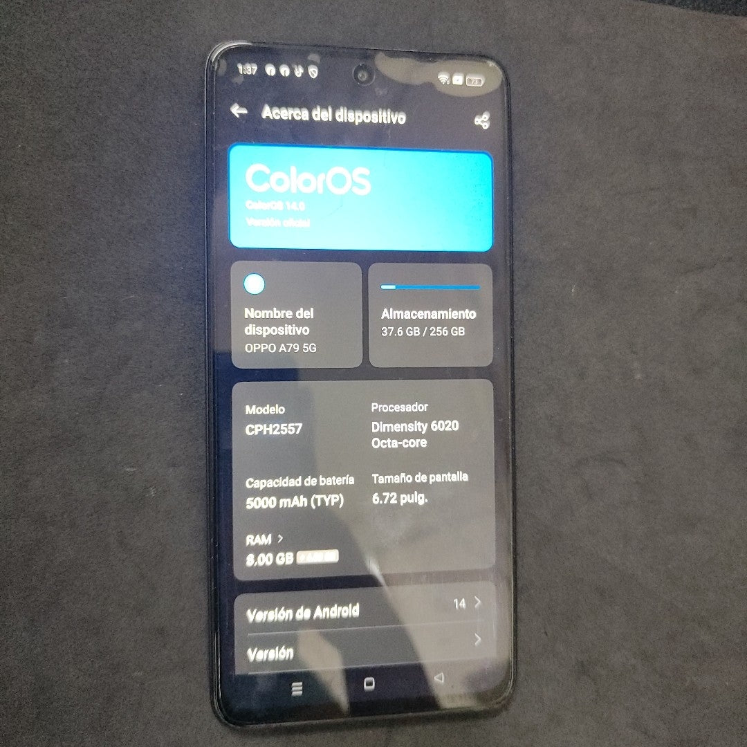 CELULAR OPPO  A79 CPH2557 (2023) 256 GB 8 GB RAM (SEMINUEVO)