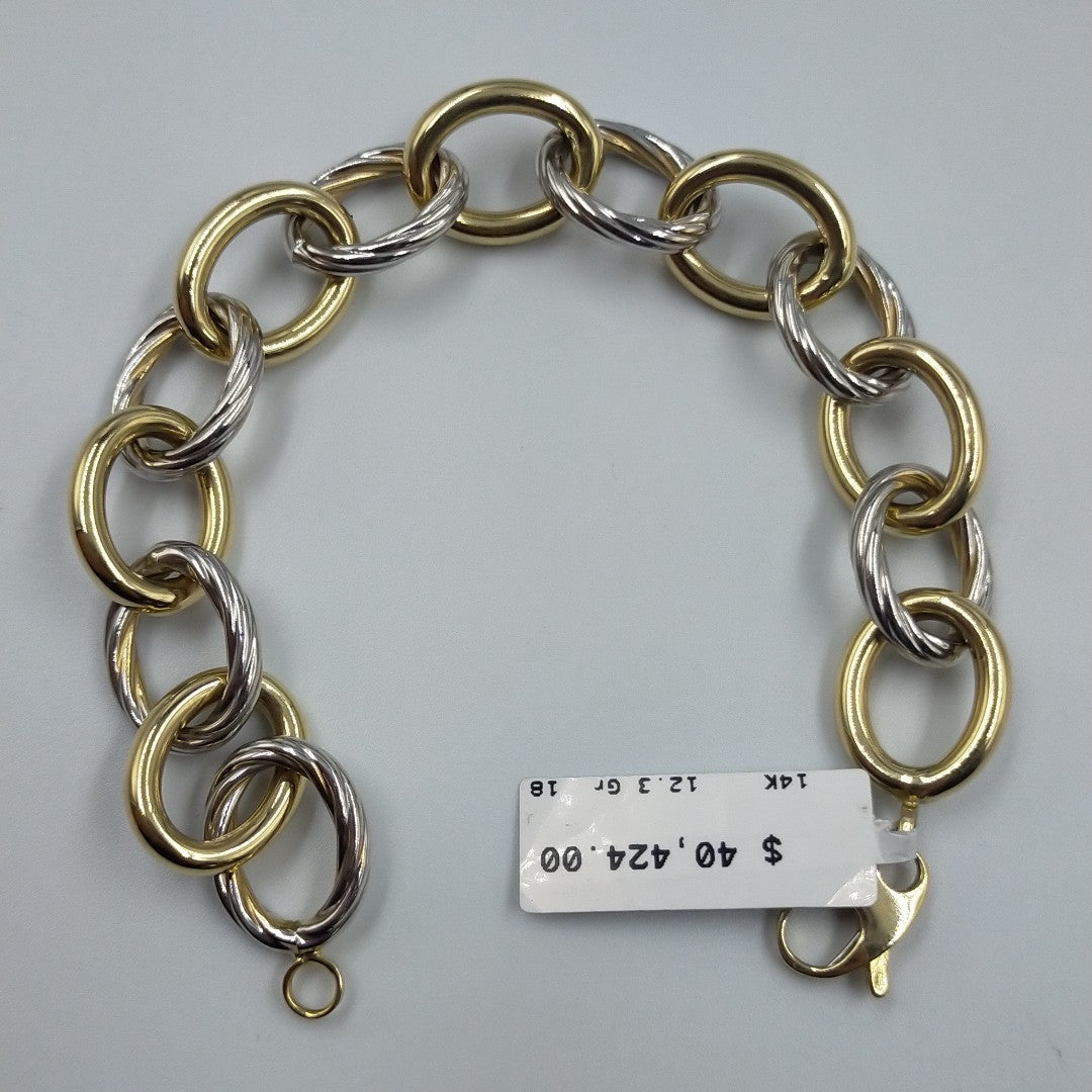 PULSERAS DAMA ORO 14K 12.3 (NUEVO)