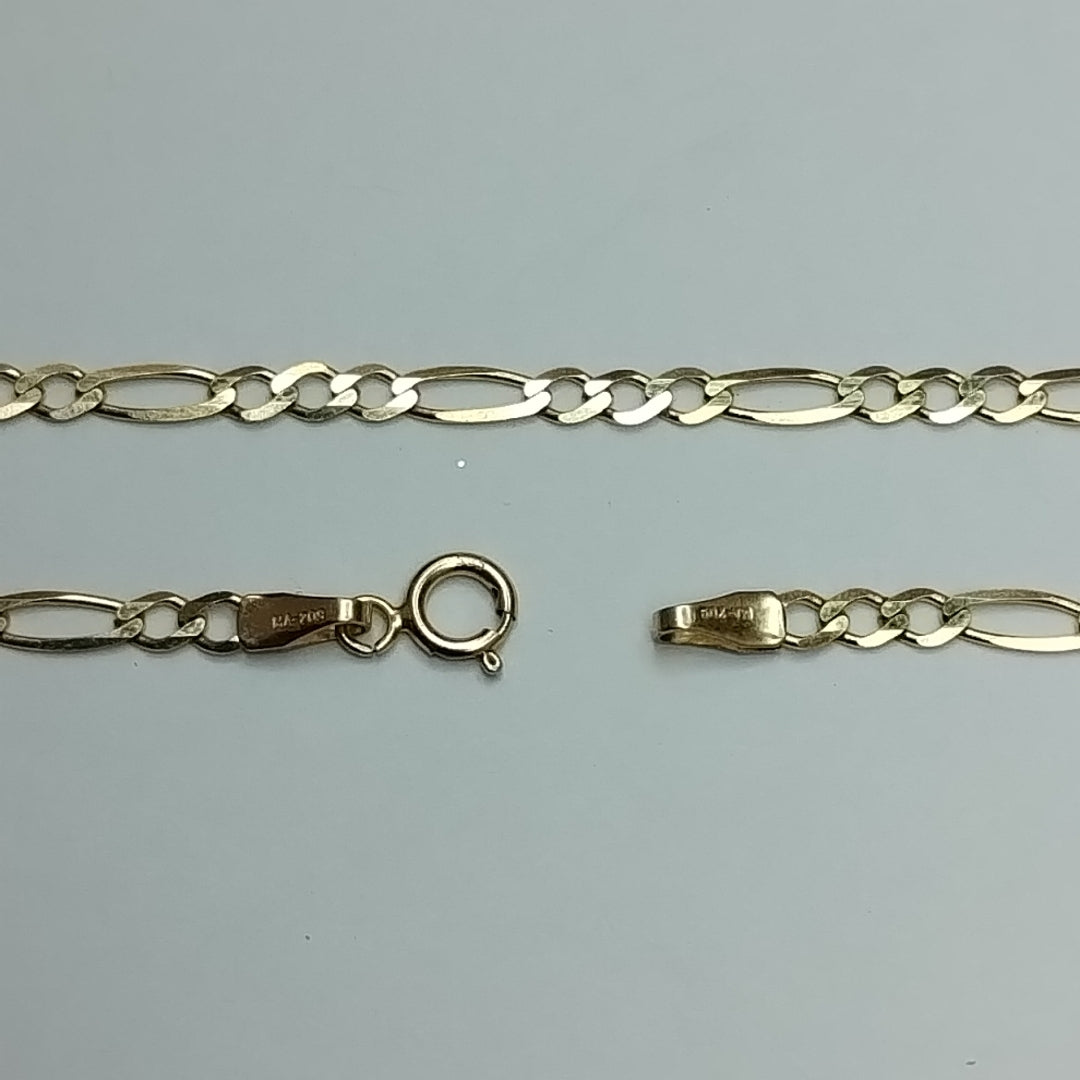 CADENAS CARTIER 3*1 AMARILLA ORO 14K 3.6 (NUEVO)