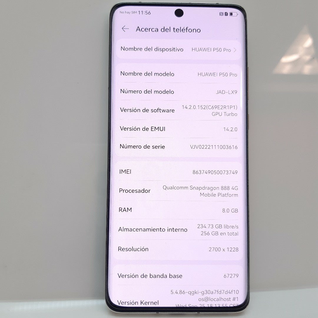 CELULAR HUAWEI P50 PRO JAD-LX9 256 GB 8 GB RAM
