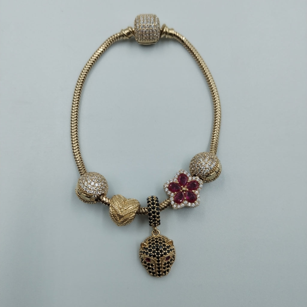 PULSERA CHARM ORO 14K 19.3 (NUEVO)