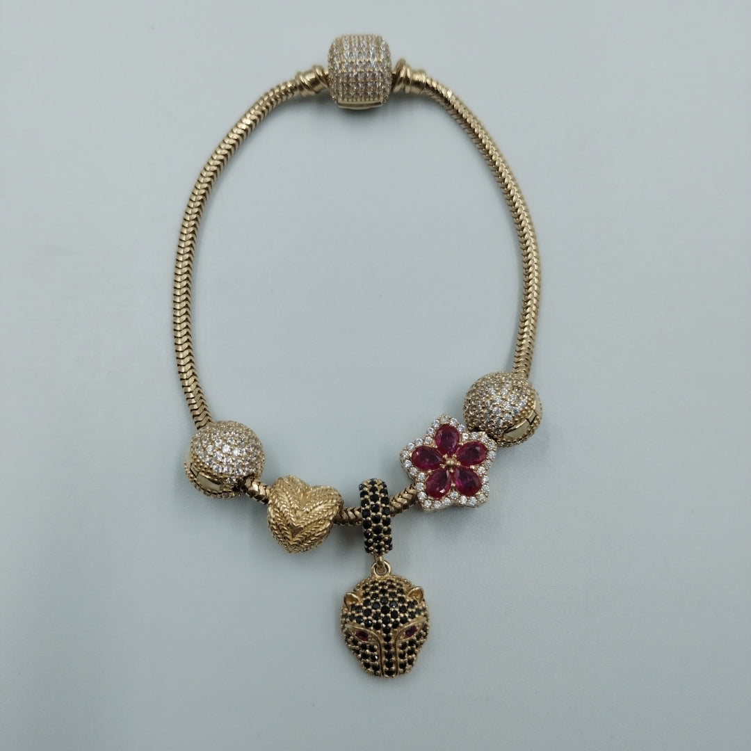 PULSERA CHARM ORO 14K 19.3 (NUEVO)