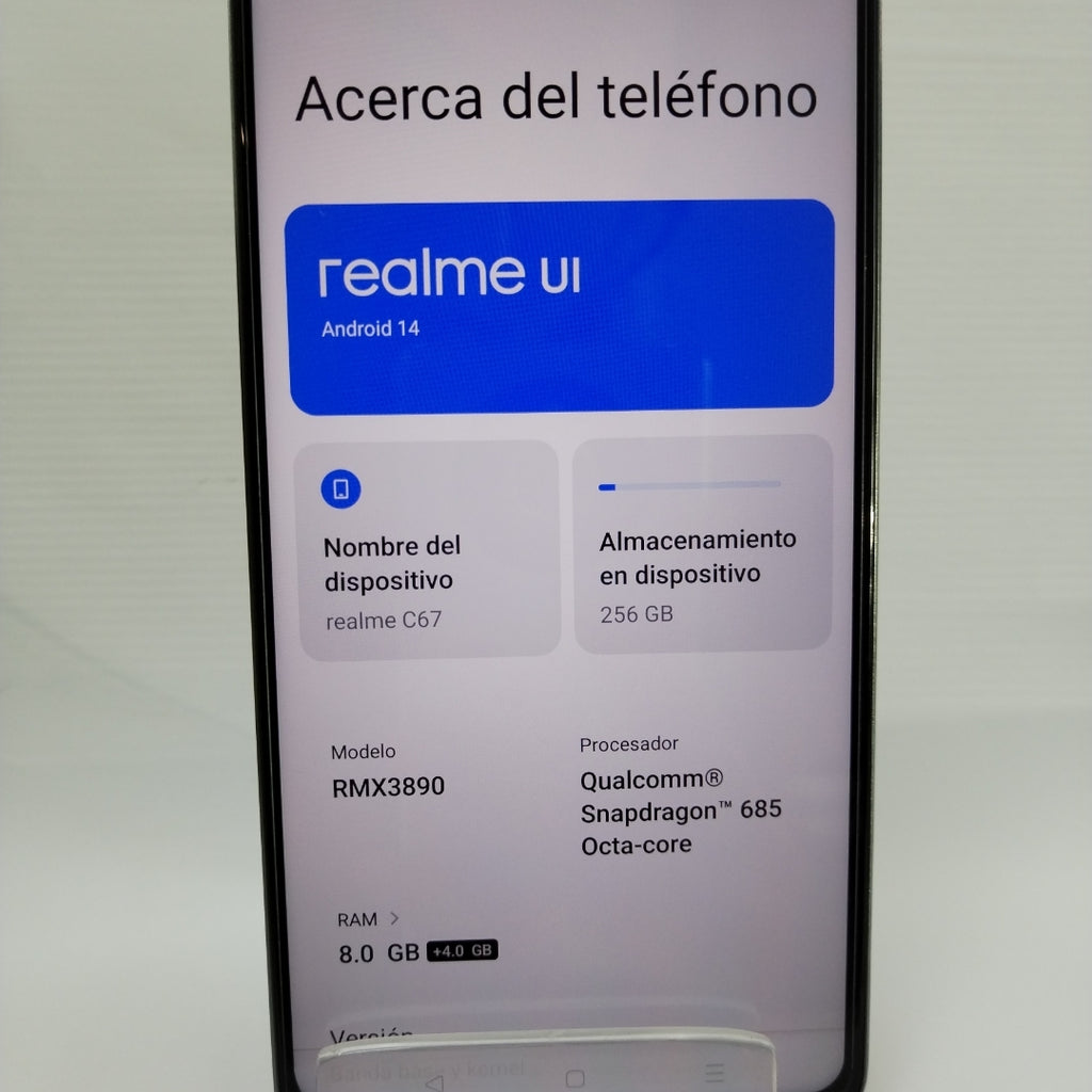 CELULAR REALME C67 RMX3890 (2023) 256 GB 8 GB RAM (SEMINUEVO)