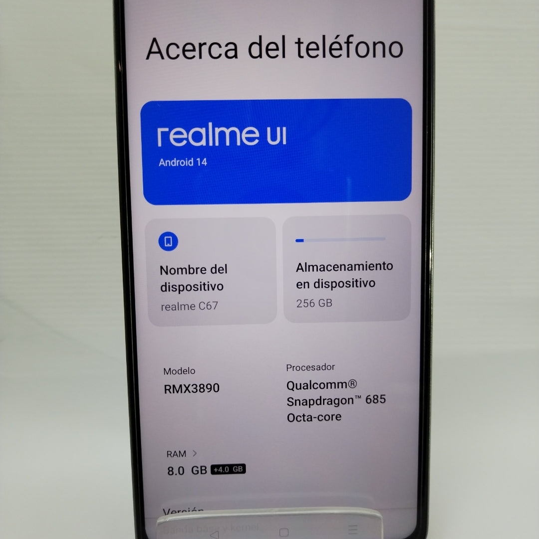CELULAR REALME C67 RMX3890 (2023) 256 GB 8 GB RAM (SEMINUEVO)