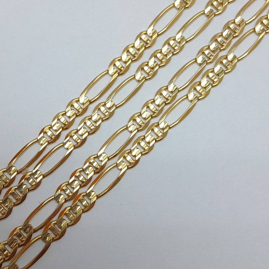 CADENAS CARTIER 3*1 AMARILLA ORO 14K 14.9 (NUEVO)