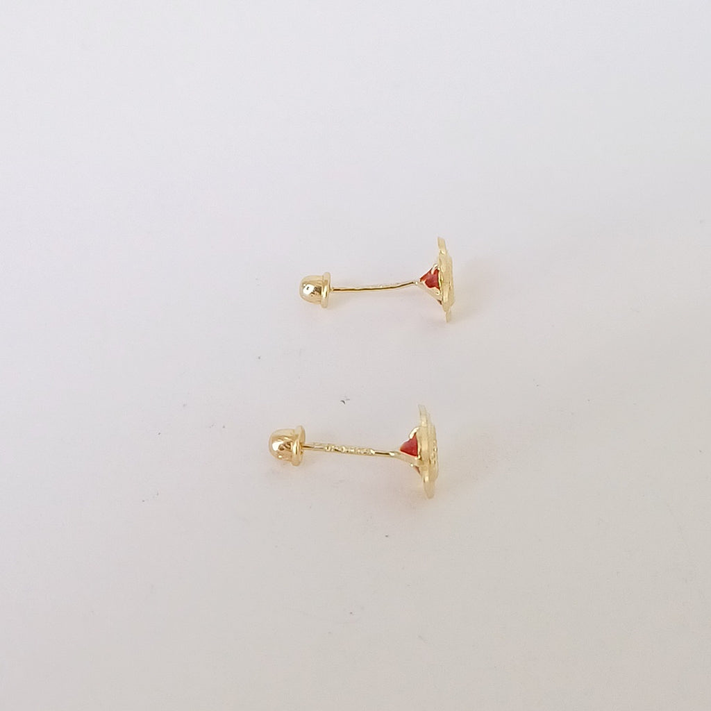 BROQUELES ORO 14K 1 (NUEVO)