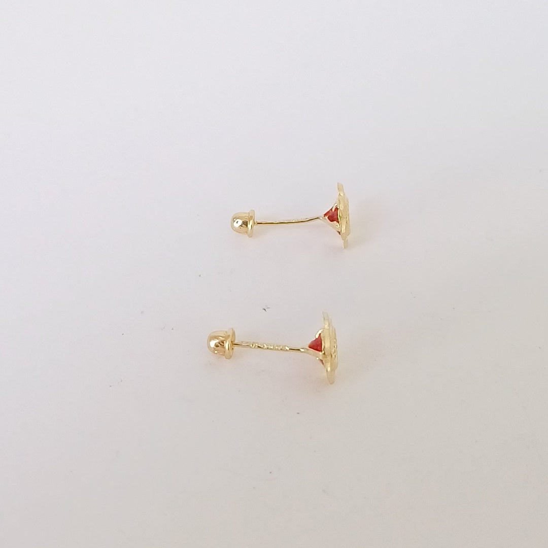 BROQUELES ORO 14K 1 (NUEVO)