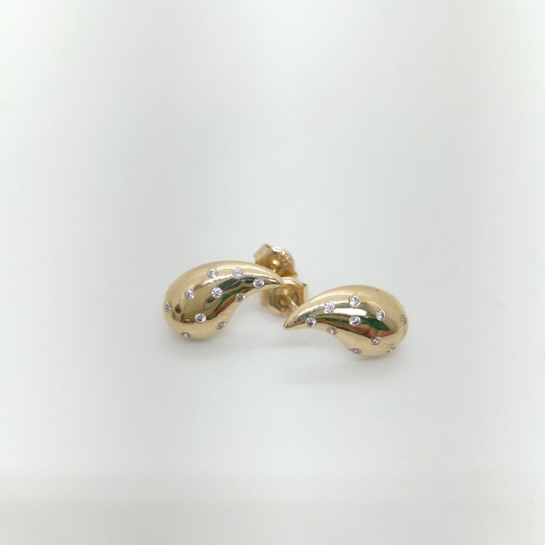 BROQUELES ORO 14K 2 (NUEVO)