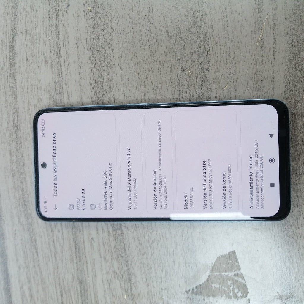 CELULAR XIAOMI REDMI NOTE 12S 2303ERA42L (2023) 256 GB 8 GB RAM (SEMINUEVO)