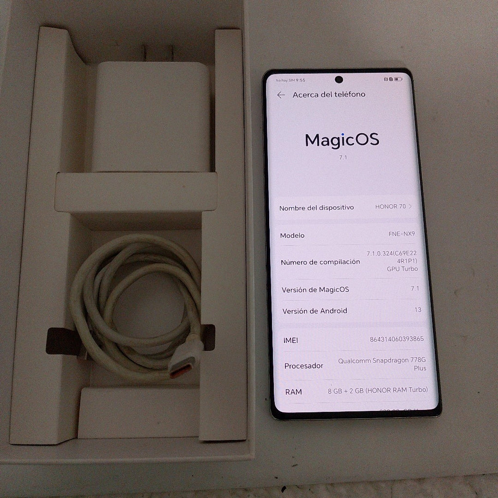 CELULAR HONOR 70 FNE-NX9 256 GB 8 GB RAM (SEMINUEVO)