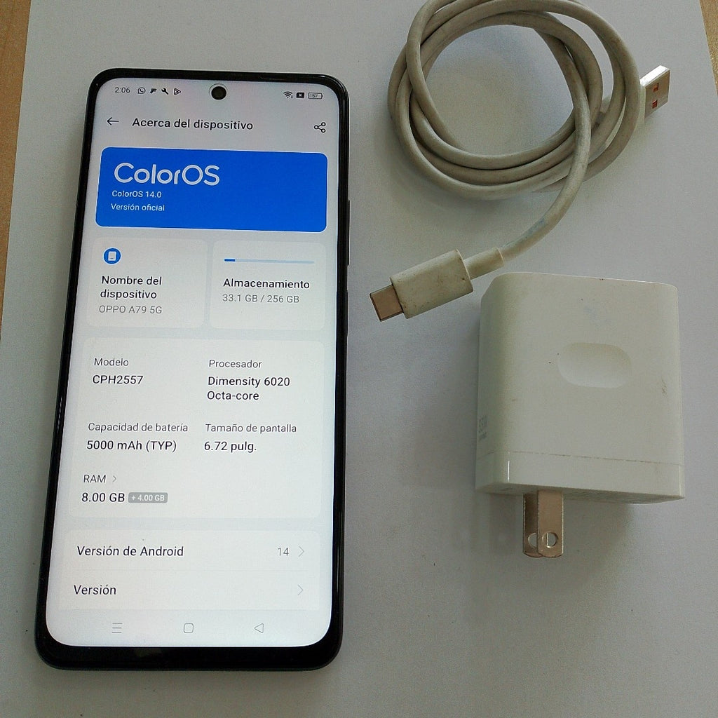 CELULAR OPPO  A79 CPH2557 (2023) 256 GB 8 GB RAM (SEMINUEVO)