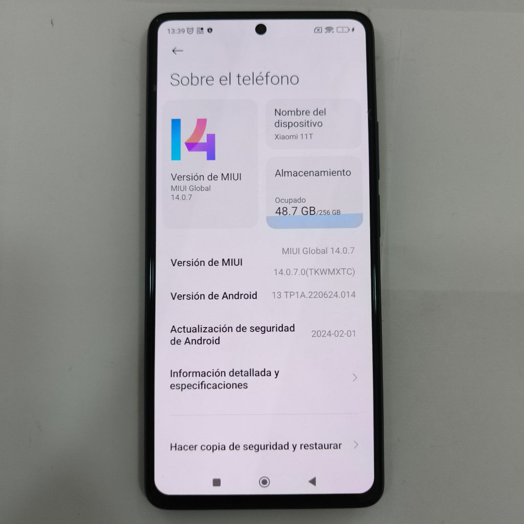 CELULAR XIAOMI 11T 21081111RG 256 GB 8 GB RAM (SEMINUEVO)