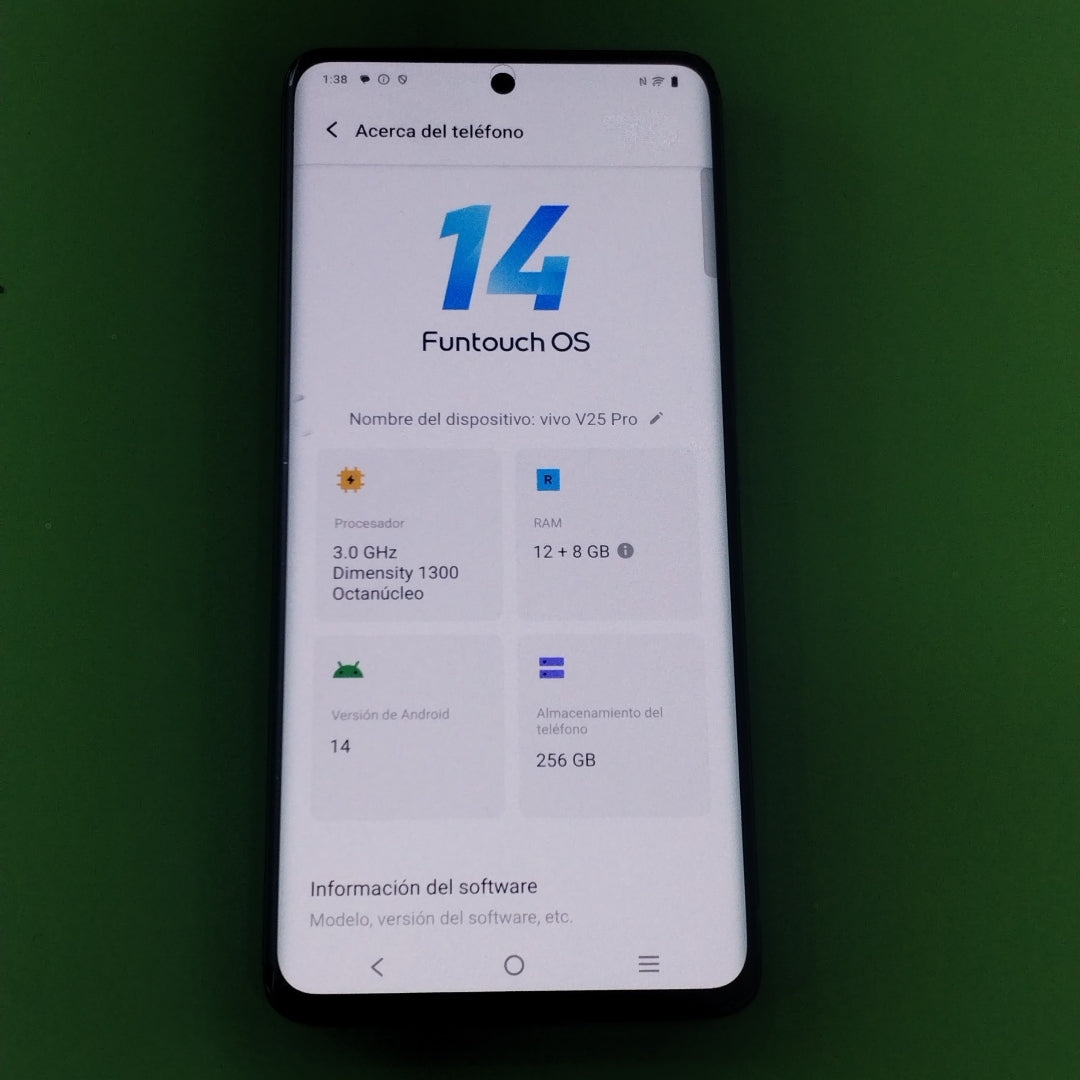 CELULAR VIVO V25 PRO V2158 256 GB 12 GB RAM (SEMINUEVO)