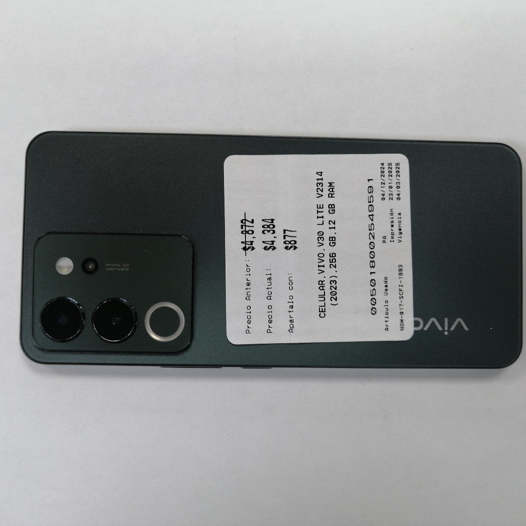 CELULAR VIVO V30 LITE V2314 (2023) 256 GB 12 GB RAM (SEMINUEVO)