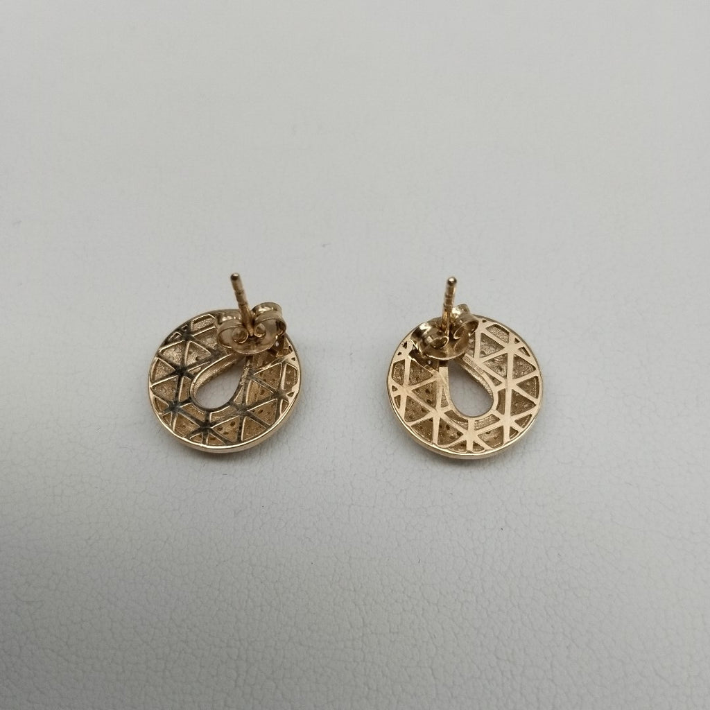 BROQUELES ORO 14K 3.7 (NUEVO)