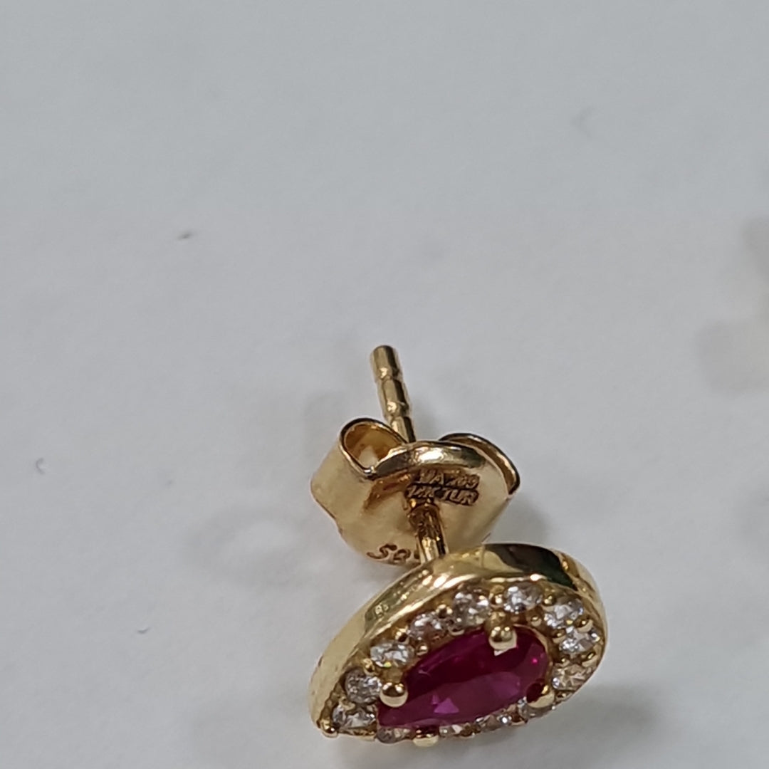BROQUELES ORO 14K 1.4 (NUEVO)