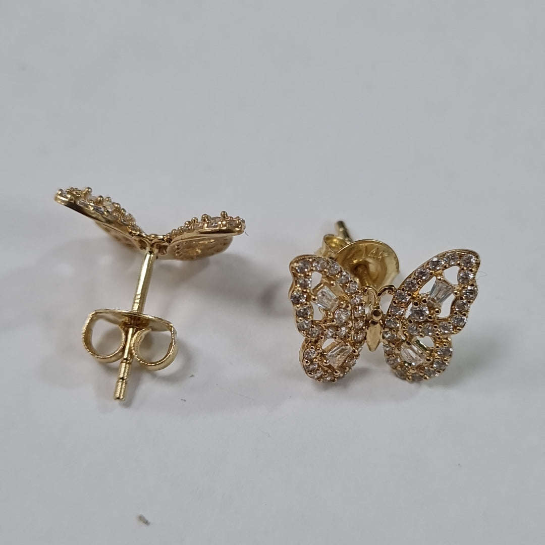 BROQUELES ORO 14K 2 (NUEVO)
